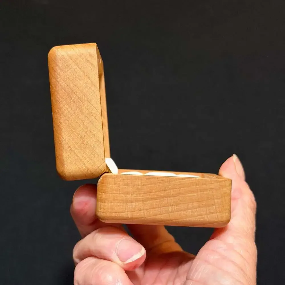 How About Forever? Engraved Wooden Double Ring Box